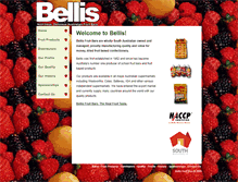 Tablet Screenshot of bellisfruitbars.com